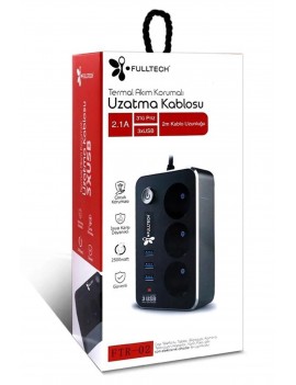 FULLTECH FTR-02 2 M 3'lü Termal Akım Korumalı Priz