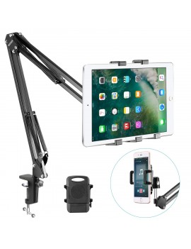 Tablet & Telefon Teleskopik Tutucu Stand Uzun Kollu Masa Üstü Stant Ayarlanabilir Esnek Açılı